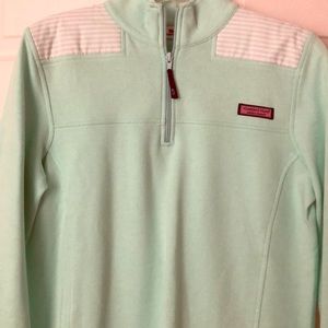 Vineyard Vines mint green quarter zip